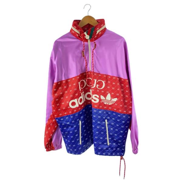 GUCCI◆adidas/ジャケット/50/ポリエステル/マルチカラー/総柄/691429/Z8A2...
