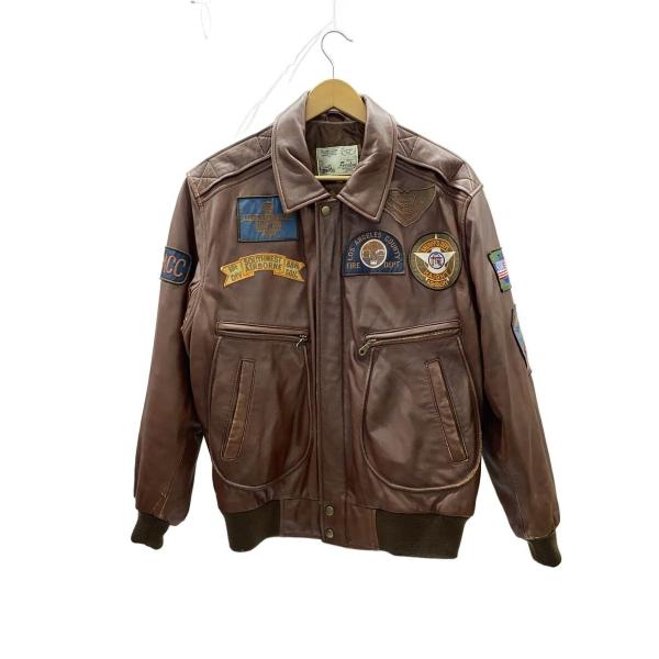 FREEDOM◆レザージャケット・ブルゾン/38/羊革/ブラウン