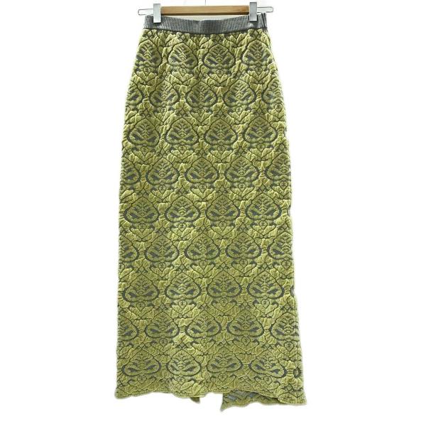 AMERI◆スカート/M/ポリエステル/イエロー/総柄/0224209210170