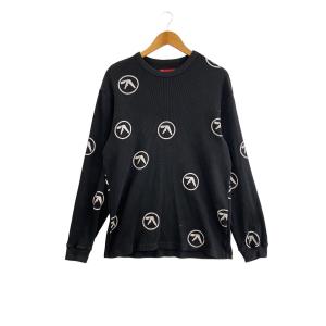 Supreme◆Aphex Twin Thermal/長袖Tシャツ/M/コットン/BLK/25SS//