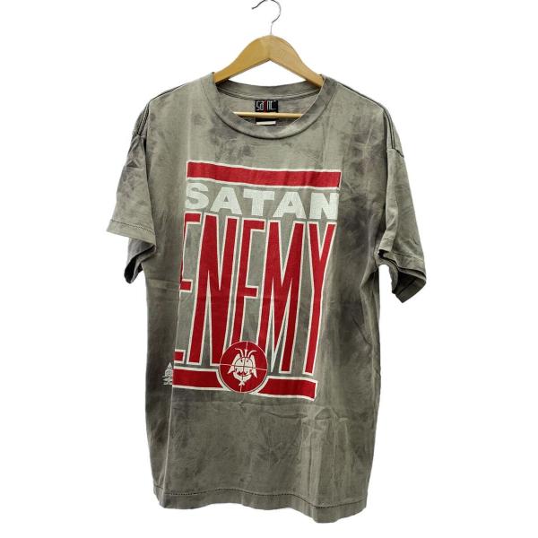 SAINT MICHAEL◆SATAN ENEMY/Tシャツ/M/コットン/GRY/SM-S22-0...