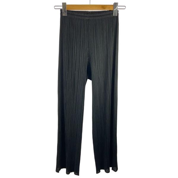 PLEATS PLEASE ISSEY MIYAKE◆ボトム/2/ポリエステル/BLK/無地/pp0...