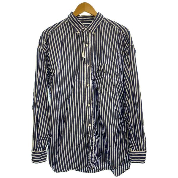 nanamica◆Big Button Down Wind Stripe Shirt/長袖シャツ/L...