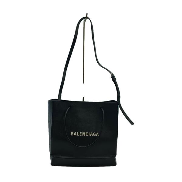 BALENCIAGA◆ショルダーバッグ/レザー/BLK/568813//