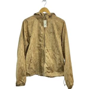 STUSSY◆BEACH SHELL SNAKE PRINT NYLON/ナイロンジャケット/S/ナイロン/BRW/115851