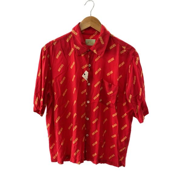 ARIES◆アロハシャツ/1/レーヨン/RED/SPAR48001