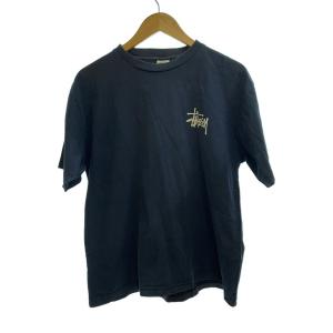 STUSSY◆ドラゴン/Tシャツ/M/コットン/NVY