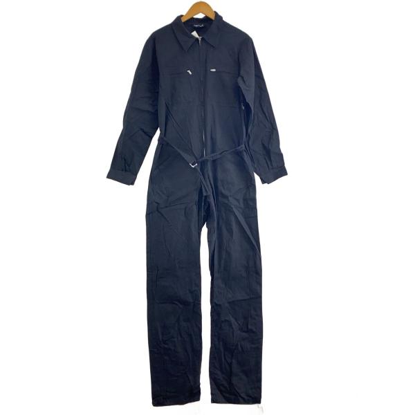 agnes b VOYAGE◆オーバーオール/38/コットン/BLK/Y723UAK1