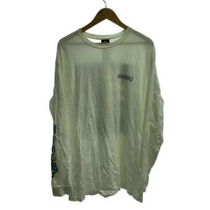 STUSSY◆長袖Tシャツ/XL/コットン/WHT