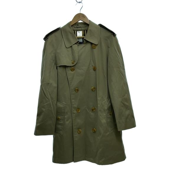 BURBERRYS◆80s/イングランド製/VINTAGE/裏地ノヴァチェック/エポーレット/コット...