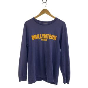 STUSSY◆長袖Tシャツ/L/コットン/NVY/無地