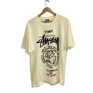 STUSSY◆Tシャツ/L/コットン/WHT