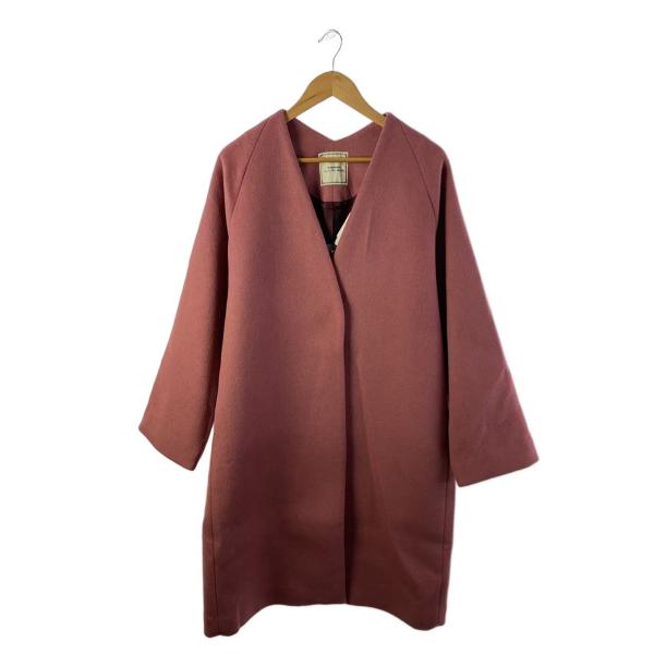 JEANASIS◆コート/FREE/ウール/PNK/JS071070AD