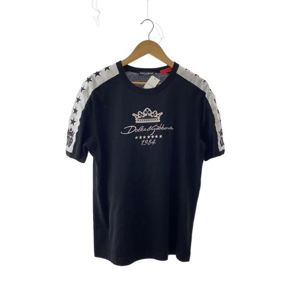 DOLCE&amp;GABBANA◆Tシャツ/50/コットン/BLK/G8KV4Z