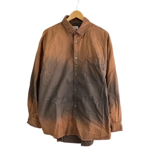 CLESSTE◆GRADATION DYED CLASSIC CITY L/S/1/コットン/BRW...