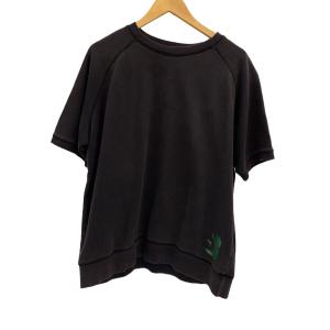 STUSSY◆半袖スウェット/XL/コットン/BLK