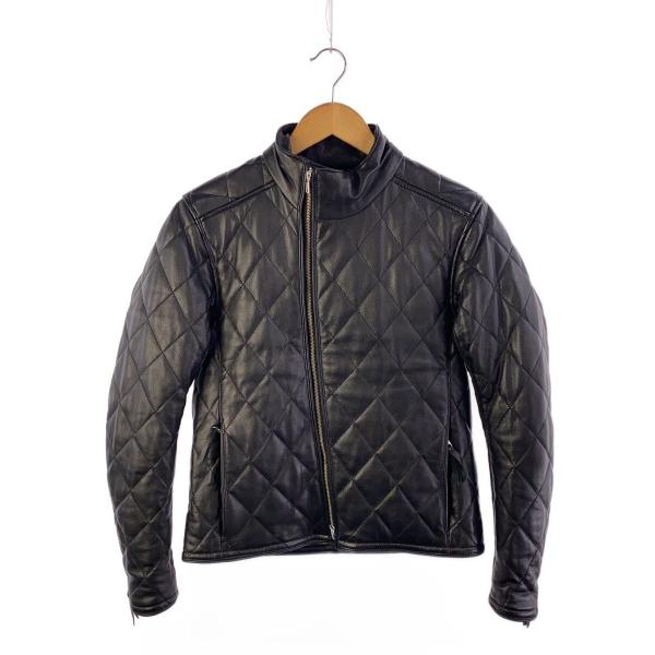 KADOYA◆ks leather/レザージャケット・ブルゾン/S/山羊革/BLK/LKX DB9 ...