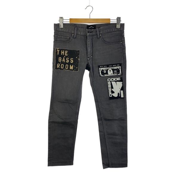 DIET BUTCHER SLIM SKIN◆ワッペン/スキニーパンツ/2/コットン/GRY