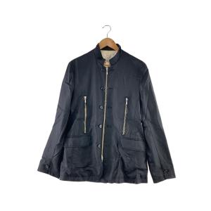 MASU◆ジップアップギャバジンブルゾン/ジャケット/44/ウール/BLK/MESS-BL0402