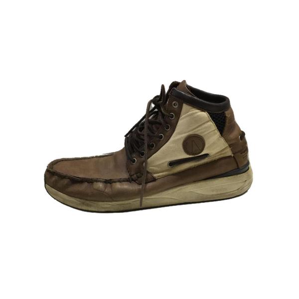 visvim◆CANOE MOC/ハイカットスニーカー/US11/BRW