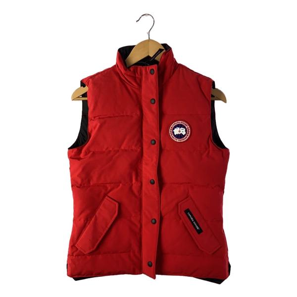 CANADA GOOSE◆ダウンベスト/S/ナイロン/RED/2832L/フリースタイル