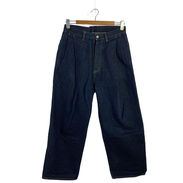 SUBLATIONS◆2TUCK WIDE DENIM PANTS/1/デニム/IDG/無地/S00...