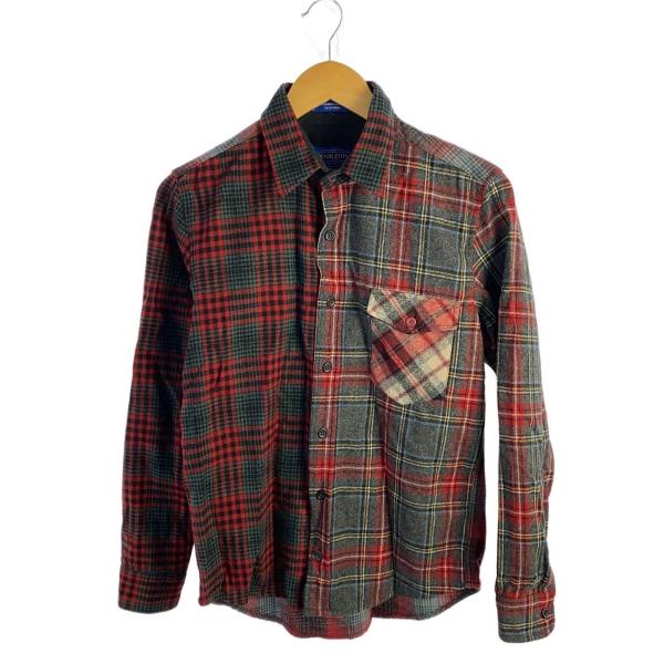 PENDLETON◆00s/クレイジーパターン/ネルシャツ/M/ウール/マルチカラー/チェック/AA...