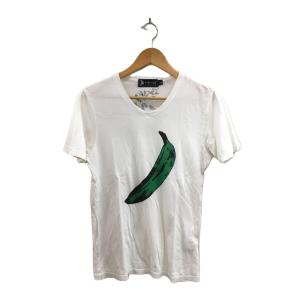 ANDY WARHOL BY HYSTERIC GLAMOUR◆VネックTシャツ/S/コットン/ホワイト/バナナ