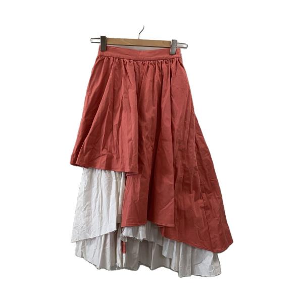 AMERI◆フレアカーテンスカート/--/コットン/ピンク/027180760