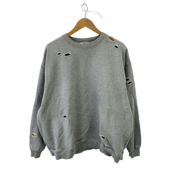 SLY◆スウェット/FREE/コットン/GRY/030HAM80-4381