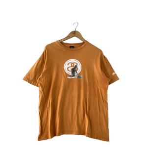 STUSSY◆90S〜/DJプリント・紺タグ・Tシャツ/L/コットン/ORN・メキシコ製/プリント擦れ//