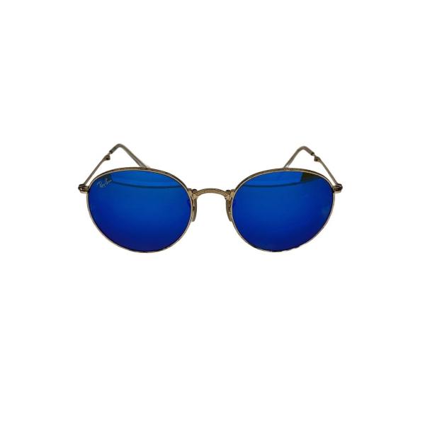 Ray-Ban◆サングラス/GLD/BLU/メンズ/RB3532