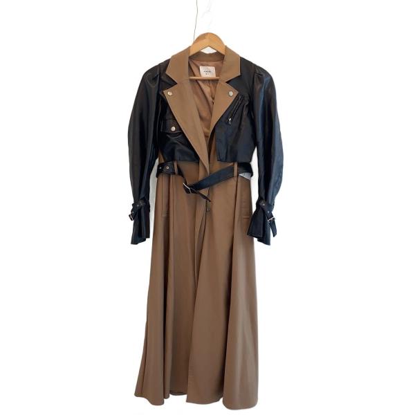 AMERI◆OTHER RIDERS DOCKING COAT トレンチコート/S/ポリエステル/B...