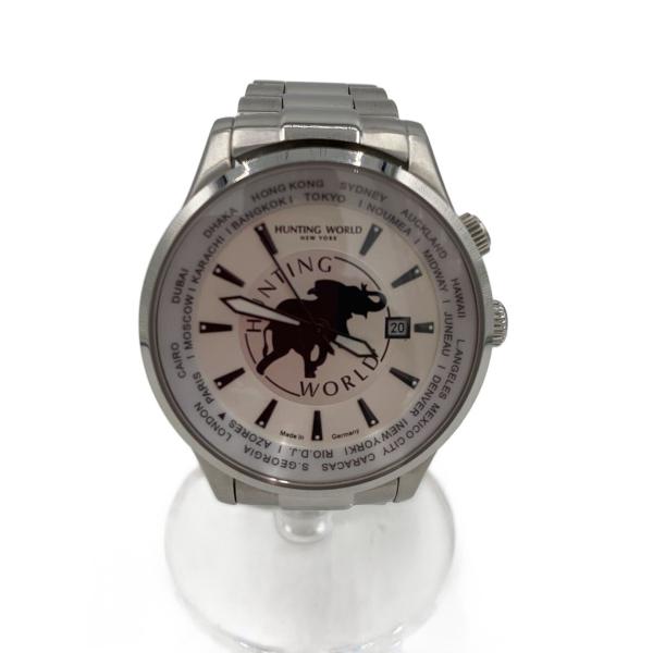 HUNTING WORLD◆自動巻腕時計/アナログ/SLV/HW201