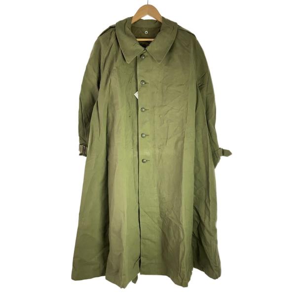 フレンチアーミー推定50s〜M35モーターサイクルコート/--/--/KHK金具サビ/ベルト錆汚れ