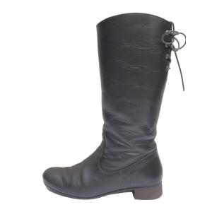 Bally（バリー） ロングブーツ SAMIR 牛革 カーフ ロゴ刻印 乗馬ブーツ