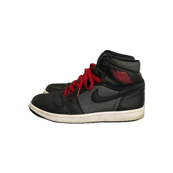 NIKE◆AIR JORDAN 1 RETRO HIGH OG/エアジョーダン1 レトロ/ブラック/...