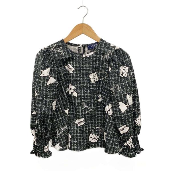 M’S GRACY◆長袖ブラウス/38/ポリエステル/BLK/FJ-310511