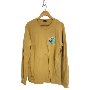 STUSSY◆長袖Tシャツ/M/コットン/CML/シミ有