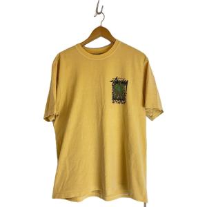 STUSSY◆Tシャツ/L/コットン/YLW