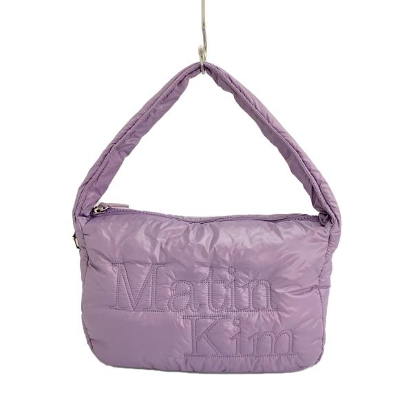 Matin Kim◆logo stich padding easy bag/バッグ/ナイロン/PUP