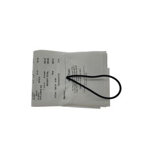 Supreme◆Receipt Wallet/2つ折り財布/レザー/BLK/メンズ