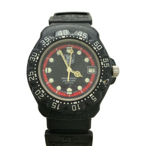 TAGHeuer◆フォーミュラ1/ボーイズ/クォーツ腕時計/アナログ/ラバー/BLK/BLK/SS/...