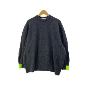 ENFOLD◆23AW/WIDE CIRCLE PULLOVER/ニット/38/ウール/GRY/300GA270-2560｜ssol-shopping