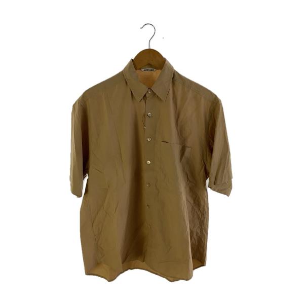 AURALEE◆WASHED FINX TWILL BIG HALF SLEEVED SHIRT/半...
