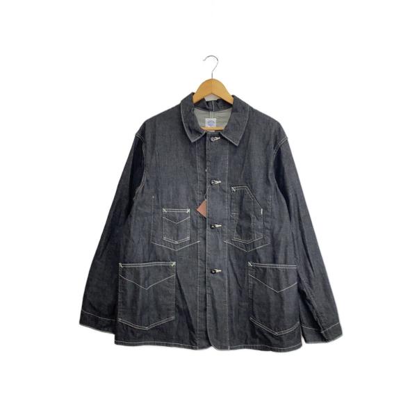 POST OVERALLS◆DeLuxe Railroader2/カバーオール/M/デニム/BLK/...