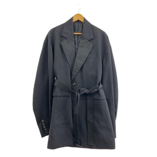 stein◆EXTRA OVERSIZED JACKET/ジャケット/S/ウール/BLK/ST.49...