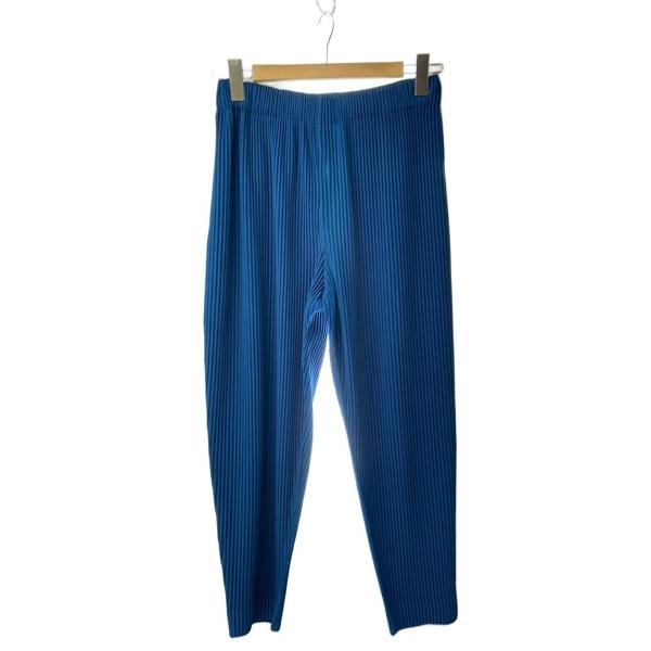HOMME PLISSE ISSEY MIYAKE◆ボトム/1/ポリエステル/BLU/HP03JF1...