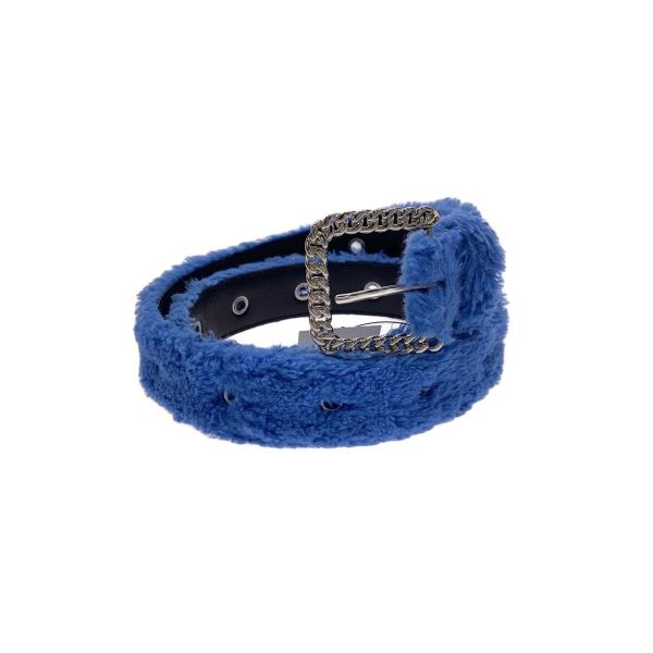AFB◆Fur belt ファーベルト/BLU//