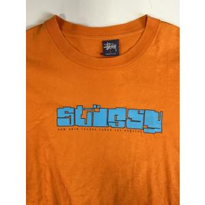 STUSSY◆90s 紺タグ デジタルロゴ T...の詳細画像3